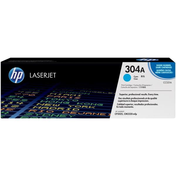 TONER HP CC531 ORIGINALE PER HP CP 2025