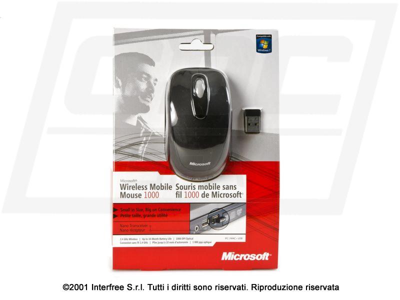 1J.BZ MICROSOFT WIRELESS MOBILE MOUSE 1000